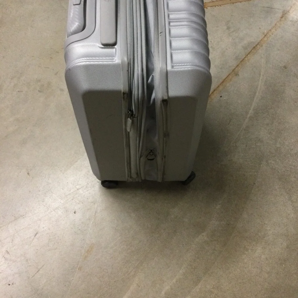 Silver Hardside Carry-On Spinner Luggage - Men Bags